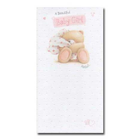 Beautiful Baby Girl Forever Friends Card